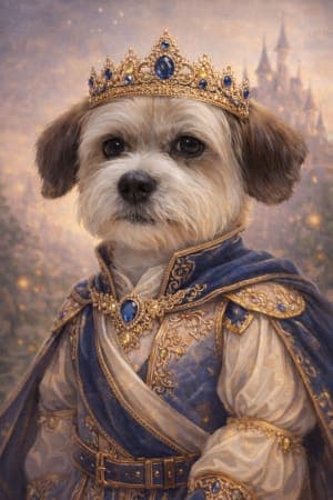 AI-generated pet portrait preview